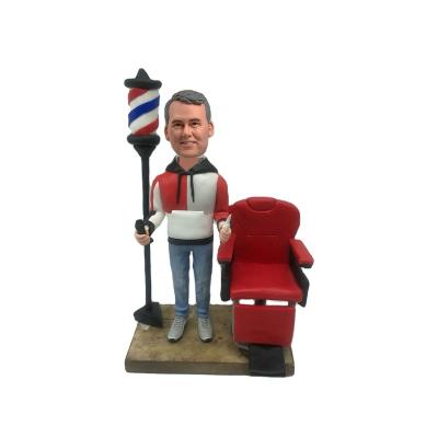 China Hair Salon Barber Custom Bobblehead Christmas Snowman Bobbleheads from Europe for sale