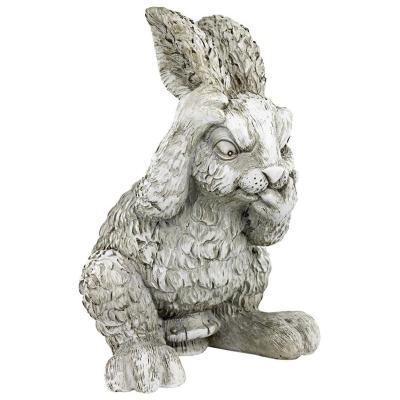 China Cute Europe Resin Rabbit Statue Rabbit Toys Holding Bunny Rabbit Statue Home Decorations Garden Ornaments for sale