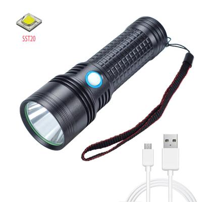 China Camping Camping Flashlights Led Torch Portable Waterproof 1000 Lumens Light Usb Rechargeable Powerful Flashlight for sale