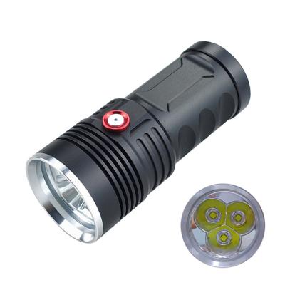 China Emergency High Power 3LED Rechargeable P50 USB Flashlight Searching Torch Lantern Flashlight for sale