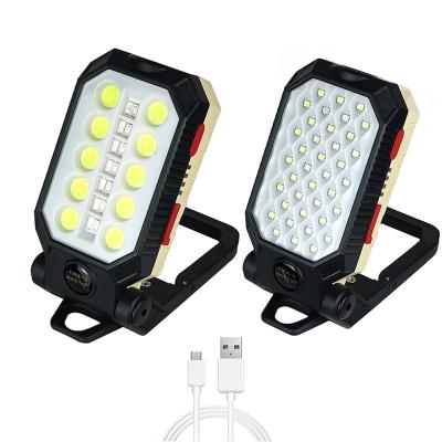 China Adjustable COB Portable Work Light LED Rechargeable Usb Working Lamp With Magnet And Hook 599 for sale