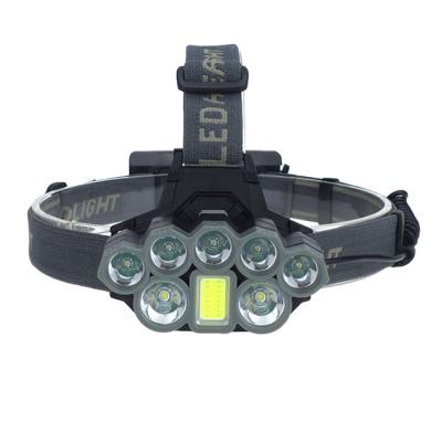 China Camping 7 Led Usb Rechargeable Head Lamp T6 COB High Power Outdoor Waterproof Camping Flashlight for sale