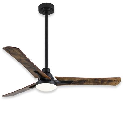 China Modern Living Room 3 Piece Blades Ceiling Fans With Remote Control Led Lights for sale