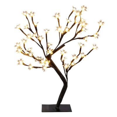 China LED Tree Lights Vermilion 2021 Home Decoration Desk Top Bonsai Christmas Light for sale