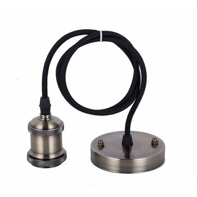 China Screw Edison Lamp holder E27 vintage Lamp Base Holder Pendant Bulb Light Screw Socket 6 Colors With Ceiling base fixture 110V/220V e40 lamp holder for sale