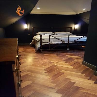 China Wholesale Guangzhou Walnut Floor American Walnut Wood Flooring Tiles Parquet Walnut Engineered Flooring for sale