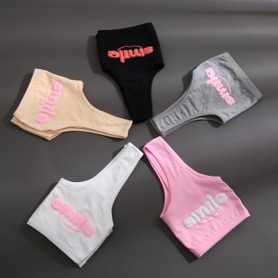 China 2021Wholesale Factory New Teenagers Cotton Cute Comfortable High Quality Kids Bra QUICK DRY Beautiful FINETOO Bra for sale