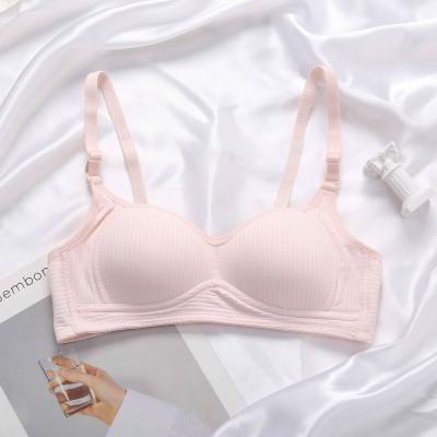 China FINETOO Cotton Bras QUICK DRY Women Amazon Lady Feminine Lady Bralette Lingerie Bras B Cup Small Breast Soft Wireless Bra Underwear en venta