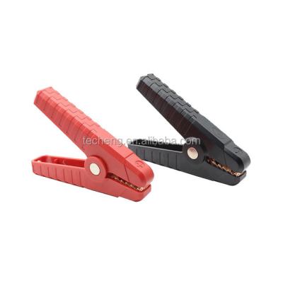 China Chinese model suppliers produce red and black plastic shell pure copper parts, large current clip, automobile power in the clip for sale