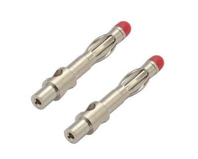 China Custom Power Bullet Connector With Insulation Tip Nickel Plating Electrical Connector Banana Plug 4mm for sale