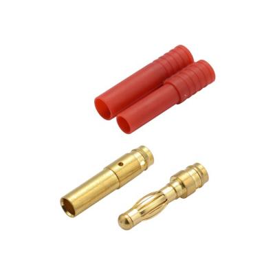 China Power Banana Plug Maker Can Customize Electronic Connector With Gold Plated Solder Wire 4mm Banana Plug for sale