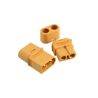 China XT60 Power Banana Connector PA Yellow Gold Plated Banana Bullet Male & Female xt60U-M/- F Plug for sale