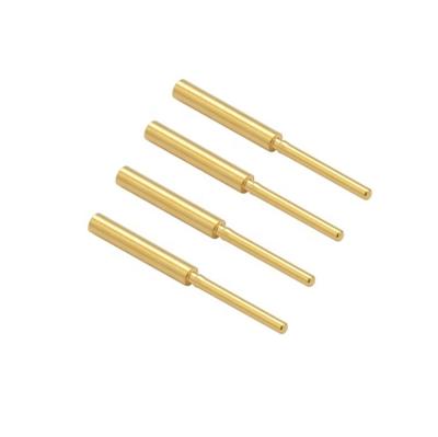 China Medical Device CNC Customized 1mm 2mm Gold Plated Brass Contact Pin For Medical Electronics for sale