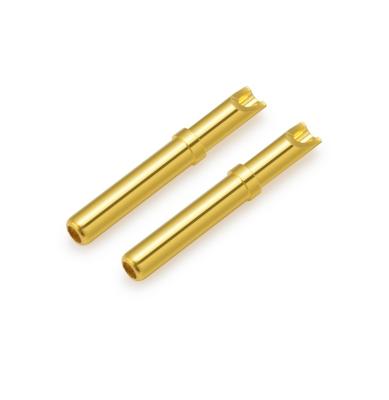 China Power Gold Plated Brass Contact Terminal 1mm 2mm Banana Plug Banana Plug For Medical Cable for sale