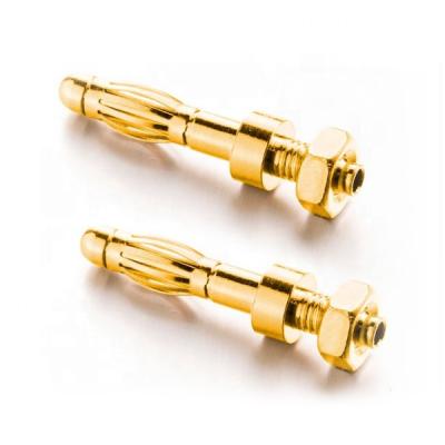 China PCB Customize Various Specifications Gold Plated Cable Banana Plugs Into Connectors for sale