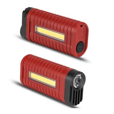 China Mini Pocket Led Torch Portable LED Flashlights 2 IN 1 Plastic Battery Operated Pen Clip Light 3AAA LED Torch Outdoor Gift Light Up Other Camping Gear for sale