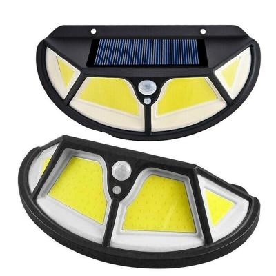 China 122 LED Solar Powered Garden Wall Light Motion Sensor Solar Garden Lights Wireless Waterproof Patio Yard Deck Garage Solar Lamp for sale