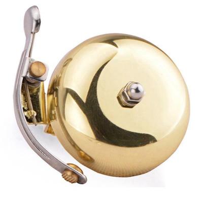 China Mini Brass Stainless Steel Bike Durable Retro Bicycle Bell Great Gold For Outdoor for sale