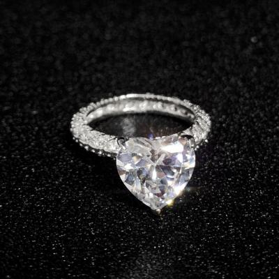 China High Quality Engagement Rings 14K Gold Rings Custom Moissanite 925 Rings Silver for sale