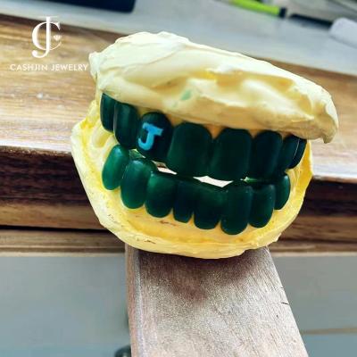 China Professional Custom Trend Moissanite Diamond Inlaid Hip Hop Grillz Factory Direct Sales Hiphop for sale