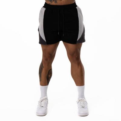 China Promotional Color Matching Anti-wrinkle Fleece Shorts 100% Polyester Mens Custom Made Shorts for sale