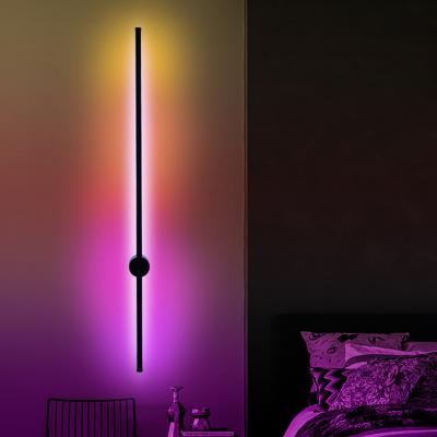 China Modern Nordic Small Bedroom Lighting Fancy RGB Color Changing Postmodern Remote Dimmable Ball Led Decorative Wall Lamp for sale