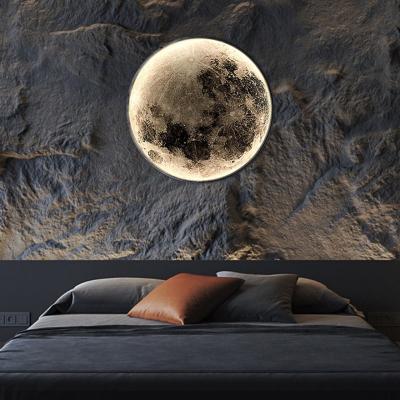 China Nordic Modern Wall Painting Led Art Hallway Night Light Designer Elegant Moon Wall Lamp Home Decorative Living Room Bedroom Wall Lights for sale