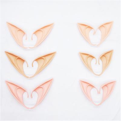 China Party Use Cosplay Fairy Dress Costume Ear Latex Soft Elf Ears For Halloween Props Where Party Supplies JV912 for sale