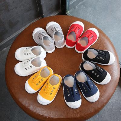 China Rubber children's canvas shoes fall new kindergarten non slip girls canvas shoes indoor baby shoes BG553 for sale