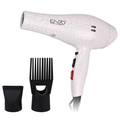 China ENZO 2023 Household AC Motor Wholesale Negative Ionic Blow Hair Dryer Household Travel Hair Dryer with Comb Diffuser Attachment for sale