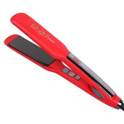 China Hotel ENZO 2023 Element Cheap Ceramic Flat Iron LCD Display Ceramic Hair Straightener For Home And Salon Use for sale