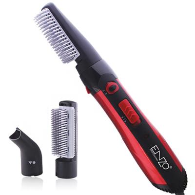 China ENZO One Step Hair Foldable Styler Dryer Brush and Volumzier Hair Straightener Curler Comb 3 in 1 Negative Ion Hot Air Brush Tool for sale