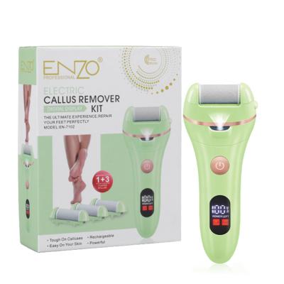 China ENZO Removes Dead Skin Foot Hotel Rechargeable Portable Callus Remover Machine USB Rechargeable Callus Remover LCD Display Electric Foot Callus Remover for sale