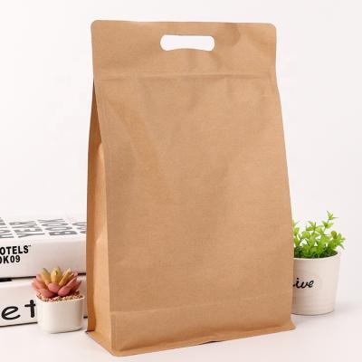 China Bolsas Paper Zipper Lock Tea Food Sealed Moisture Proof Packaging Bag With Hang Hole Paper Craft Pouch Bag for sale