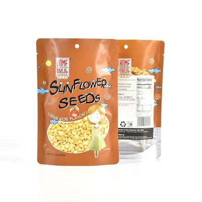 China Security Custom Printed Laminated Plastic Zipper Food Snacks Dried Fruits Nuts Packaging Bags for sale