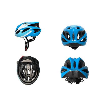 China High Quality Blue ABS+PC Safety Cap Detachable Mountain Cycling Reflective Bicycle Helmet Cap for sale