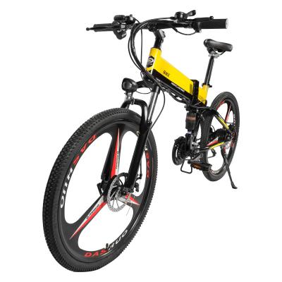 China Aluminum Alloy 350W 21 Speed ​​Eco Reversing Infill Fold 26inch Electric Snow Bike and Mountain Bike for sale