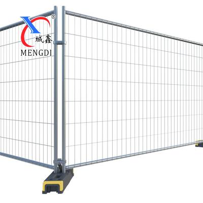 China Easily Assembled Galvanized Metal Frame Hardware Portable Temporary Fence With Brace for sale