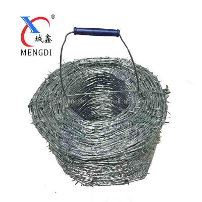 China High quality low price good reputation best service electro galvanized barbed wire fence / made in anping for sale