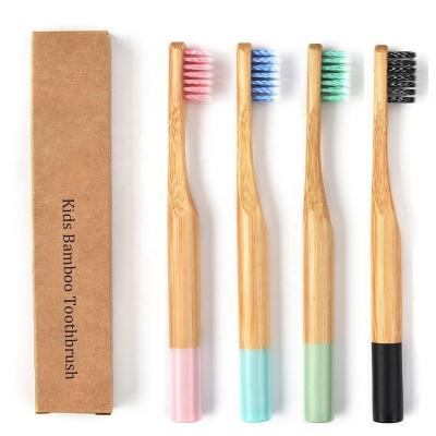 China NEW Bamboo Toothbrush 2022 Custom Color Soft Bamboo Toothbrush 100% Biodegradable Disposable OEM Logo Nylon Eco Friendly for sale