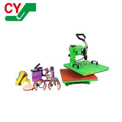 China Combo Heat Press Machine Multifunction Heat Transfer Digital Printing 8 In 1 Heat Press Transfer Machine for sale