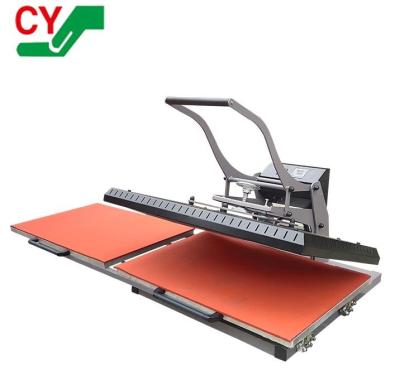 China Garment Shops Manual Working Two Plate Heat Press Machine 60x80cm, 60X100cm, 70X100cm, 80x100cm for sale