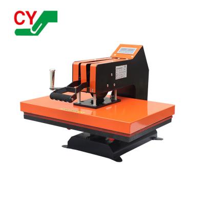 China Shops 38*38 40*60 Multifunctional Manual Hot Rotary Swing Fabric Sublimation Heat Press Printing Machine Printing Away for sale