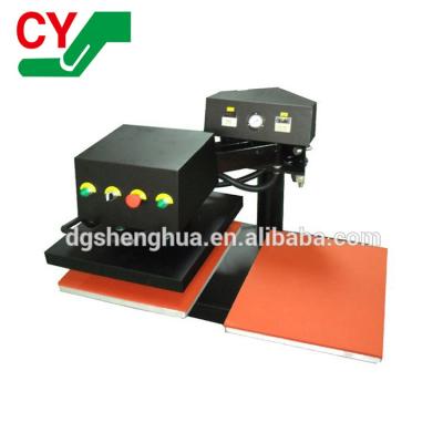 China Garment Shops Shaking Head Two Working Pneumatic Plate Heat Press Machine , T Shirt Printing Machine for sale