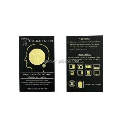 China NEW Cell Phone Anti Radiation Quantum Shield 24k Gold Sticker Custom Radiation Protection Stickers OEM Logo for sale