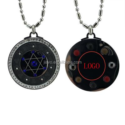 China FASHIONABLE Ladies Blue Diamonds Necklace Hexagram Pattern Stainless Steel Pendant With Box Packing for sale