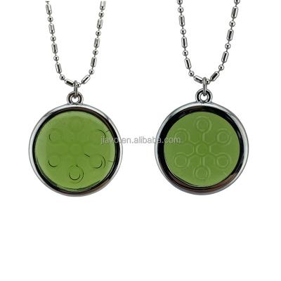 China Green 6000cc Ion Energy Chi Energy Disc CLASSIC Negative Pendants Natural Crystal Chi Energy Necklace 2 Price for sale