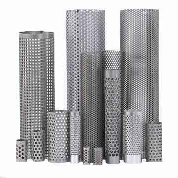 China Round shape and customized 6 12 18 inch perforated metal tube hexagon cylinder barbecue pellet smoker tube for sale