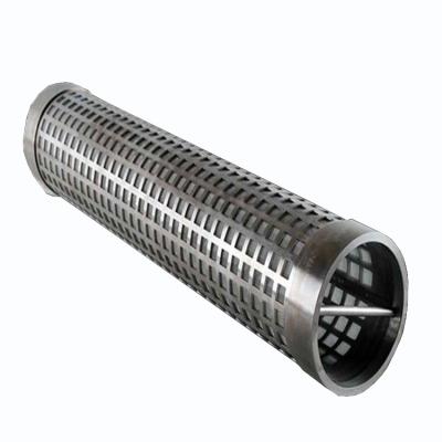 China Round And Customized Cylinder Hole Shape Stainless Steel Basket Filter Screen Round Perforated Cylinder Tube for sale