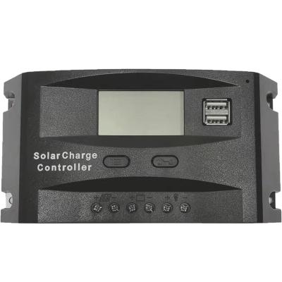 China Charger Controller Factory LCD Display 12v 24v Intelligent Solar Charge Controller 30a for sale